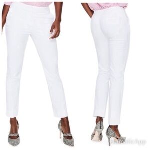 BODEN Richmond white cropped trouser 8R